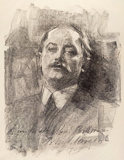 Porträt von Albert Belleroche, 1905 von John Sargent Noble